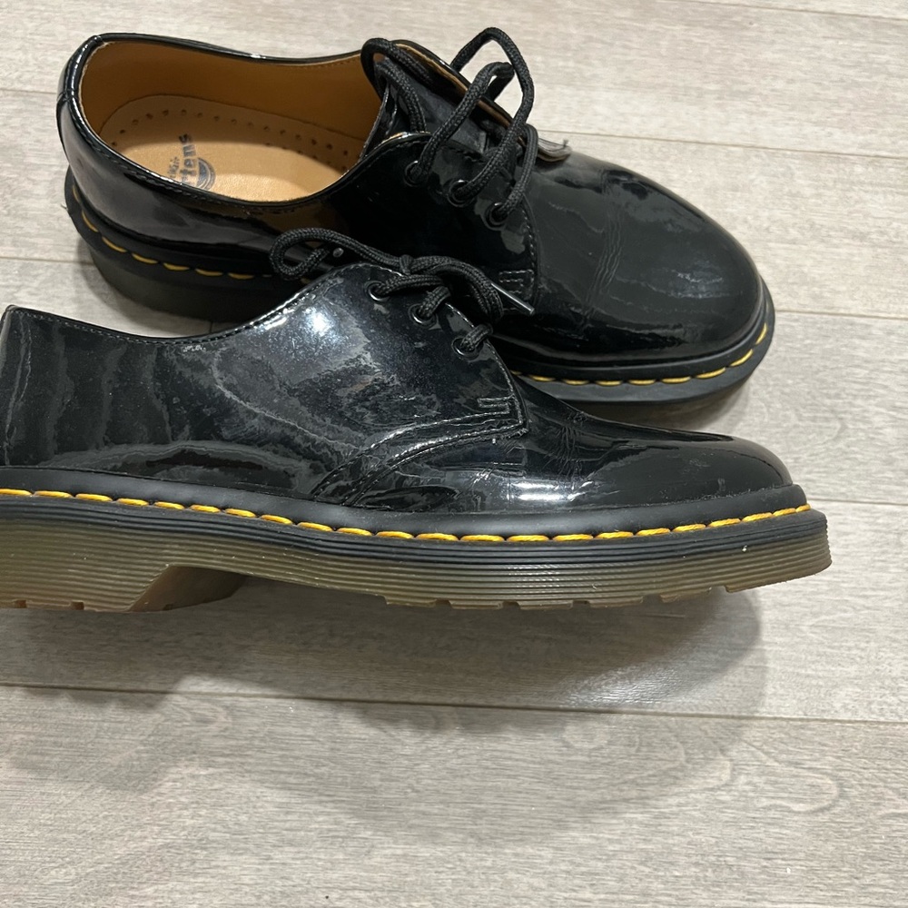 Dr. Martens Black Patent Leather Oxfords